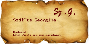 Szüts Georgina névjegykártya